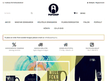 Tablet Screenshot of popshop.hu